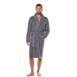 Pánský župan Pegas melírovaný tmavě šedý