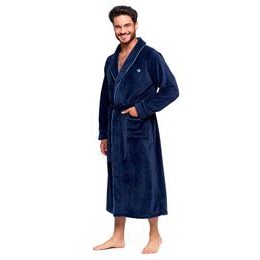 Hřejivý pánský župan Narvik modrý dlouhý