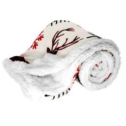 Deka 150 x 200 cm, s beránkem, mikroflanel, 460 GSM