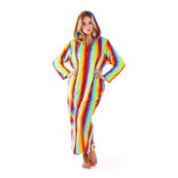 Dámský dlouhý župan Capri se zipem proužky