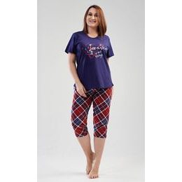 Dámské pyžamo kapri Forever - tmavě modrá
