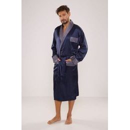 Pánský saténový župan Adam modrý