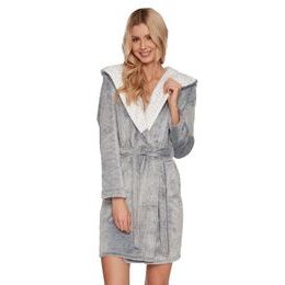 Dámský župan Candytuft šedý s ušima