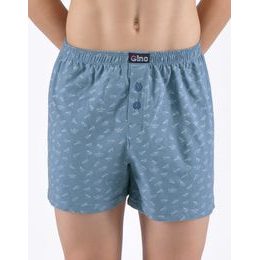 Dětské trenky volné chlapecké, šité, s potiskem - kouřová bílá