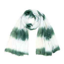 Batikovaný dlouhý šál - zelený