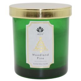 ARÔME Svíčka 125 g, v barevném skle, s víčkem, Woodland Pine