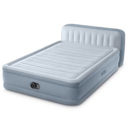 INTEX Nafukovací postel QUEEN PLUSH HEADBOARD FIBER TECH RP s 220-240V vnitřní pumpou