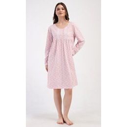 Dámská noční košile s dlouhým rukávem Julie - meruňková