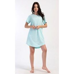 Dámské domácí šaty s krátkým rukávem Wonderful - mentolová