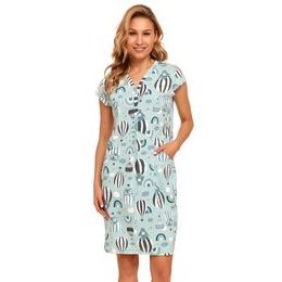 Mateřská noční košile Molly modrá s balóny