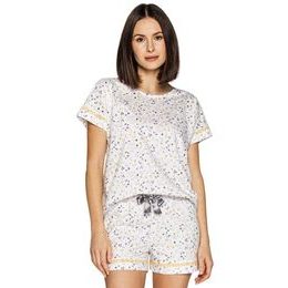 Dámské pyžamo Sofia bílé s květy