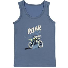 Chlapecký nátělník se širokými ramínky E modrá