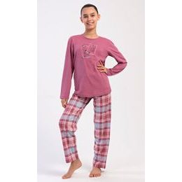 Dětské pyžamo dlouhé Charlotte - starorůžová