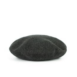 Baret s aplikací tmavě šedý
