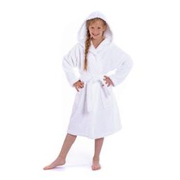 Dětský luxusní župan Athena s kapucí bílá