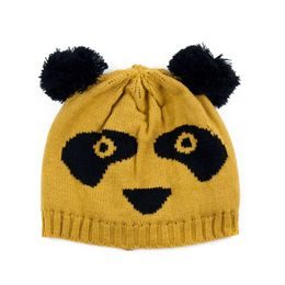 Čepice Panda - žlutá