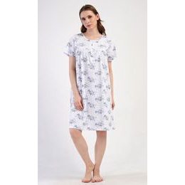 Dámská noční košile s krátkým rukávem Julie - modrá
