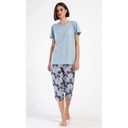 Dámské pyžamo kapri Agnes - šedá