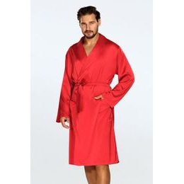 Pánský saténový župan Lukas červený