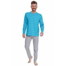 Pánské pyžamo Harry tyrkysové s pruhy