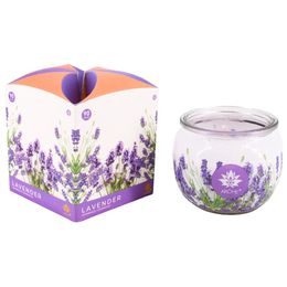 ARÔME Svíčka 90 g, ve skle a flower boxu, Lavender