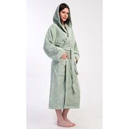 Dámský župan dlouhý s kapucí Lesní víla - khaki