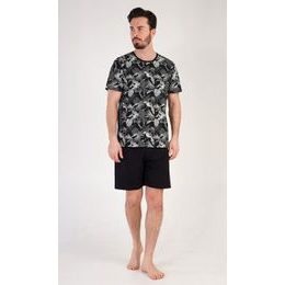 Pánské pyžamo šortky Albert - černá