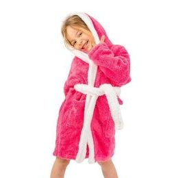 Dívčí soft župan Králíček tmavě růžový s oušky