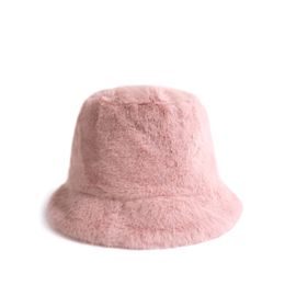 Plyšový klobouk - světlorůžový