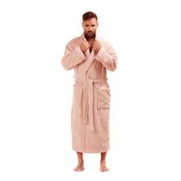 Dlouhý savý župan se šálovým límcem TAMPA oříšková