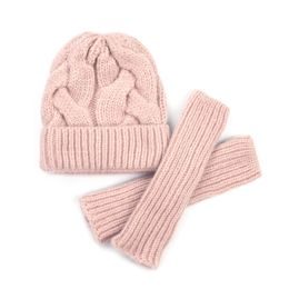 Čepice, palčáky - růžová