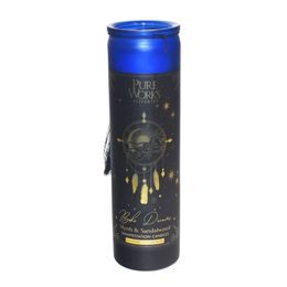 Organická svíce 300 g v barevné vysoké sklenici se střapcem, Myrrh&Sandalwood