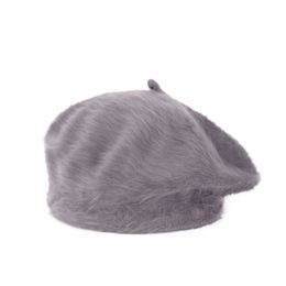 Baret s chloupkem tmavě šedý