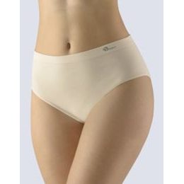 GINA dámské kalhotky klasické ve větších velikostech, bezešvé, Bamboo Soft 01003P - tělová