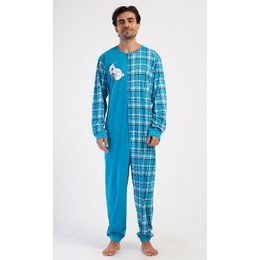 Pánský overal Méďa Ospalec - tyrkysová