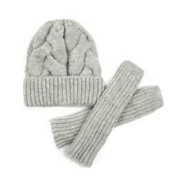 Čepice, palčáky - šedá