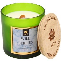 ARÔME Svíčka 400 g s dřevěným knotem a víčkem, Wild Berries