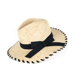 Klobouk letní dámský s černou mašlí