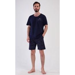 Pánské pyžamo šortky Surf - tmavě modrá
