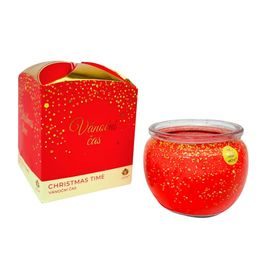 ARÔME Svíčka 90 g, ve skle a flower boxu, Christmas time