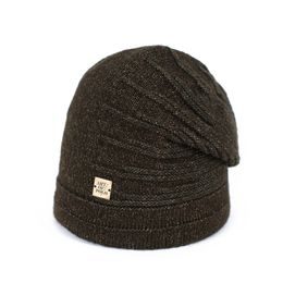 Teplá čepice - khaki
