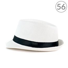 Bílý letní trilby 56cm
