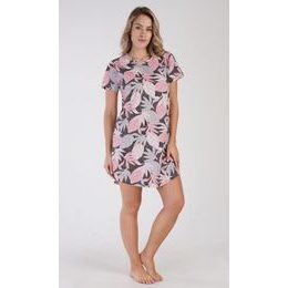 Dámská noční košile s krátkým rukávem Eva - lososová