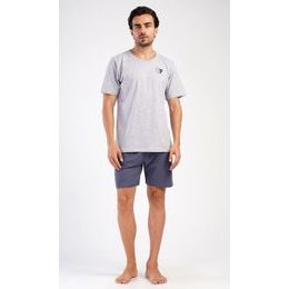 Pánské pyžamo šortky Pedro - šedá
