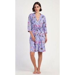 Dámský župan krátký Alžběta - modrošedá