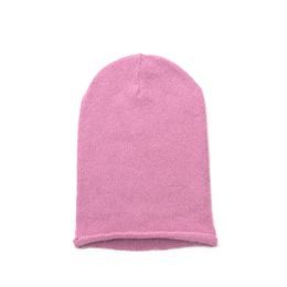 Angorská čepice - beanie světle růžová