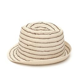 Soft trilby klobouk s hnědými proužky