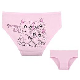 Dětské kalhotky Kočička - světle růžová