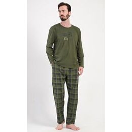 Pánské pyžamo dlouhé Sunshine paradise - khaki