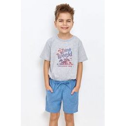 Chlapecké pyžamo Zane šedé s dinosaurem